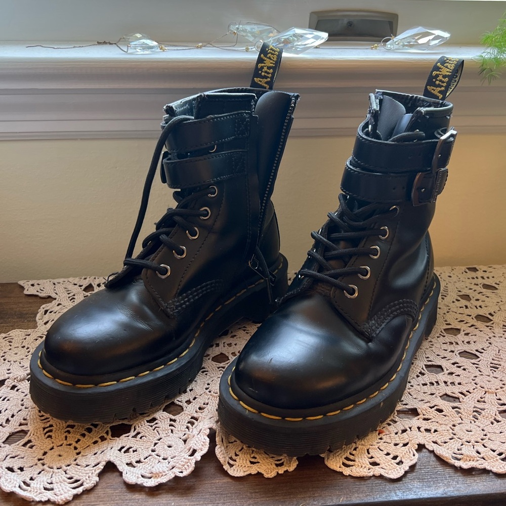 Womens Dr. Martens 1460 8-Eye Bex Buckle Boot